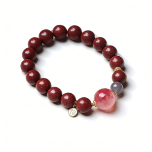 brown aromatherapy beads & citrine bracelet (复制) (复制)