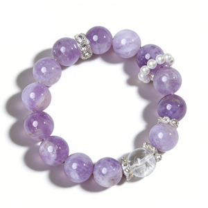 white cat's eye clear style soft glow crystal bracelet (复制)