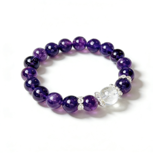 Lavender Amethyst Single-Strand Bracelet 10mm